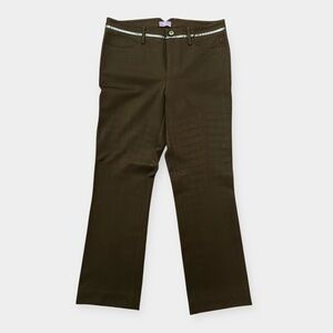 NYDJ Chocolate Brown Straight-Leg Pants